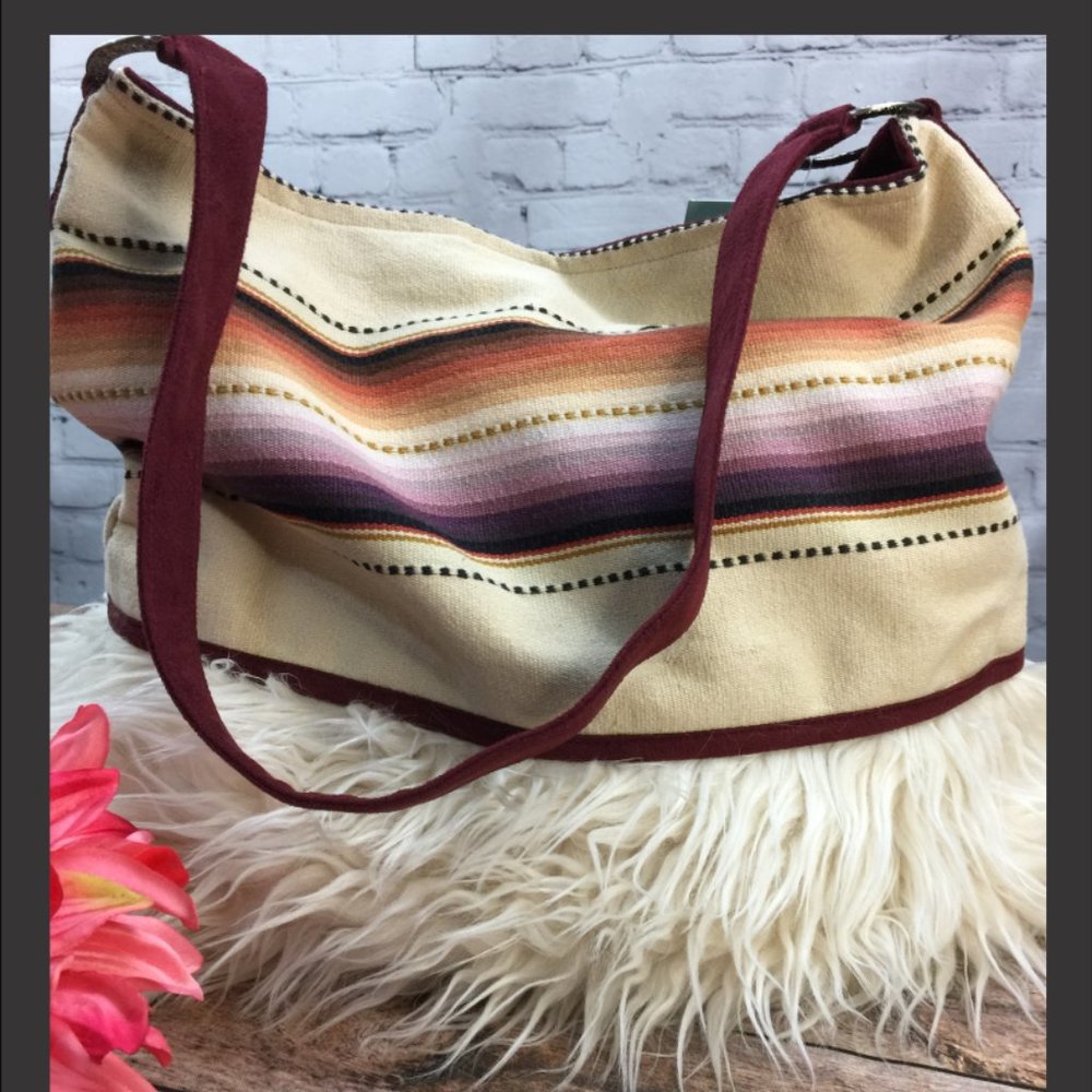 🆕❤️Serape Bucket Bag - Cream